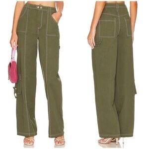 LPA Noa Cargo Pant in Olive Green Size M